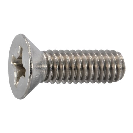 Midwest Fastener 5/16"-18 x 1 in Phillips Flat Machine Screw, Plain 18-8 Stainless Steel, 12 PK 39862